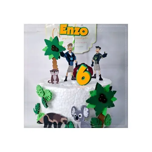 Topo de Bolo Irmãos Kratts 01