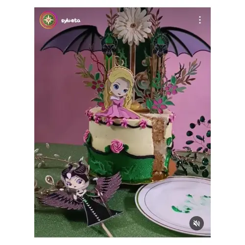 Topo de bolo - Aurora Malefica