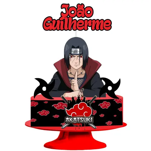 Topo de bolo 06 - Akatsuki a