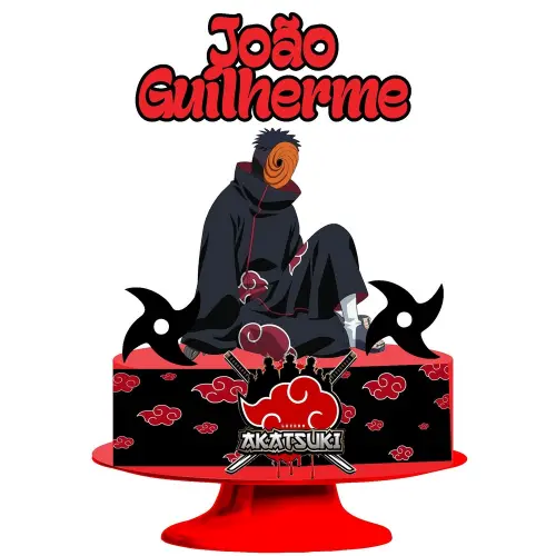 Topo de bolo 07 - Akatsuki a
