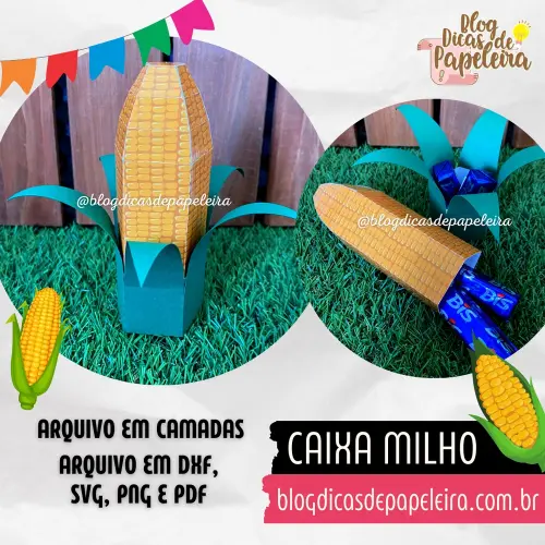 Caixa Milho - _blogdicasdepapeleira