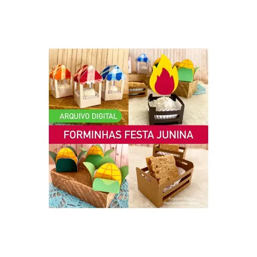 Molde FORMINHAS - FESTA JUNINA - A Sua Maneira Festas