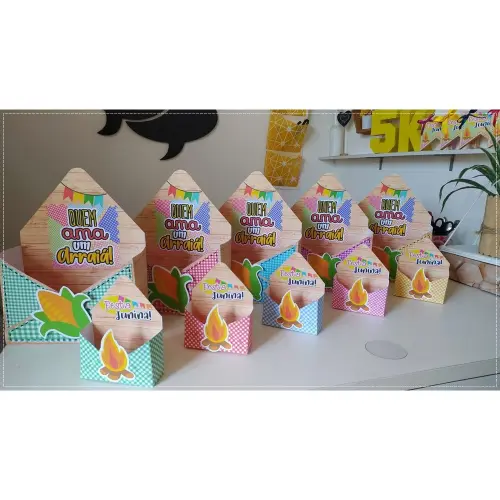 Caixa Envelope Junina