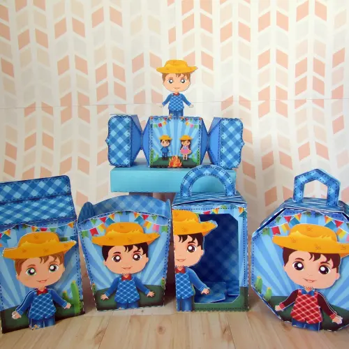 1 - Festa Junina - Azul
