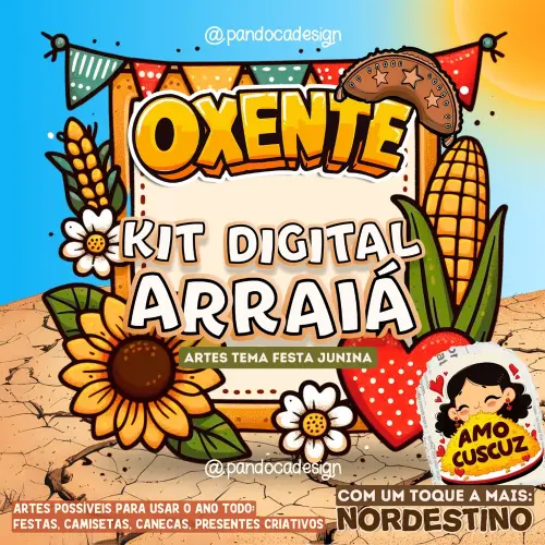Kit Digital Arraiá Com Nordeste