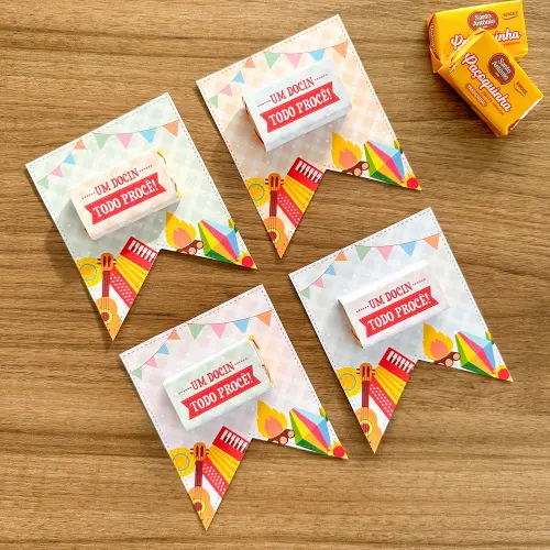 Card bandeirinha com PAÇOCA