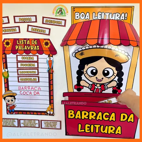 Barraca da leitura festa junina