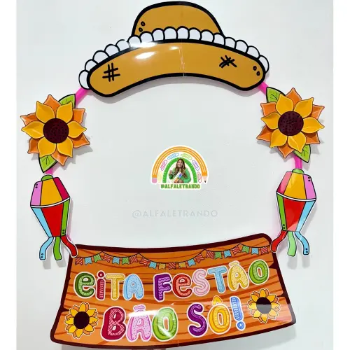 Moldura bambolê festa junina