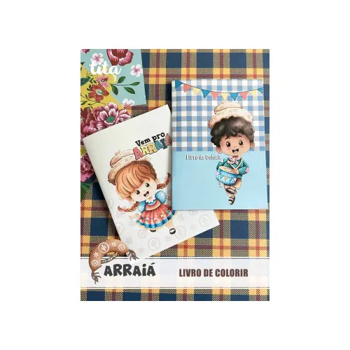Arraiá 2024 Livro de Colorir