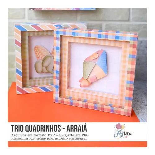 Arquivo de Corte Festa Junina - Trio de quadrinhos