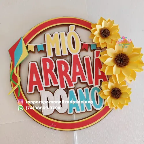 Arquivo topo de bolo mió arraia do ano - festa junina
