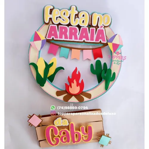 Arquivo topo de bolo festa no arraia