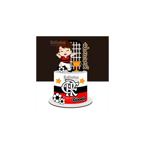 Arquivo Topo de bolo Flamengo menino Bernardo