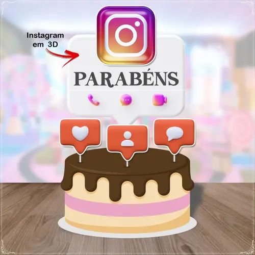Topo de Bolo Instagram 03