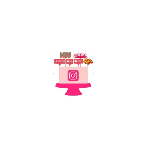 Topo de Bolo Instagram 09