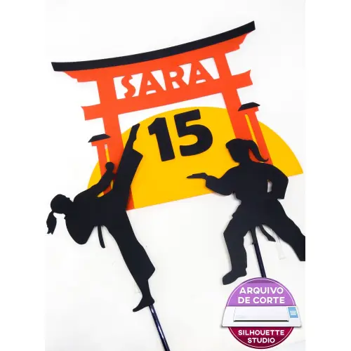 Topo de Bolo Karatê 03