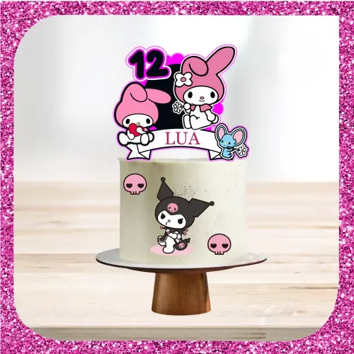 Topo de Bolo Kuromi 07