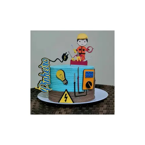 Topo de Bolo Eletricista 02