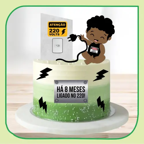 Topo de Bolo Eletricista 08