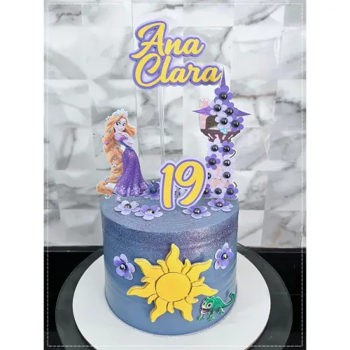 Topo de Bolo Enrolados - Rapunzel 01