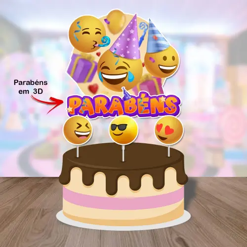 Topo de Bolo Emoji 03