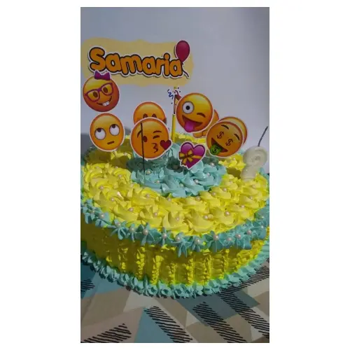 Topo de Bolo Emoji 06