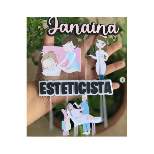 Topo de BoloEstética - Esteticista 01
