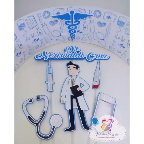 Topo de Bolo Enfermagem - Medicina 20