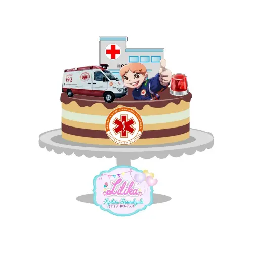 Topo de Bolo Enfermagem - Medicina 32