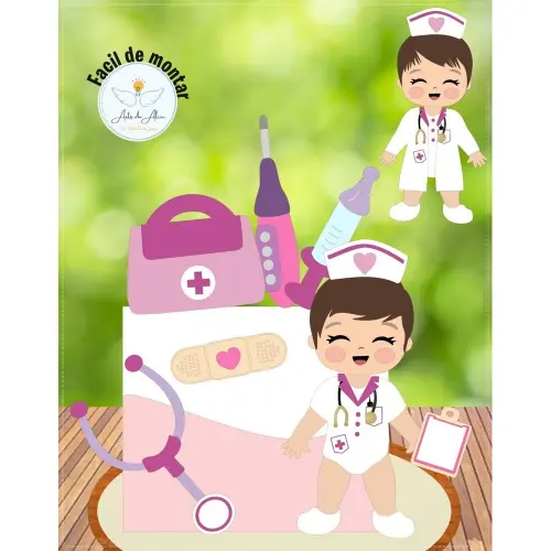 Topo de Bolo Enfermagem - Medicina 44