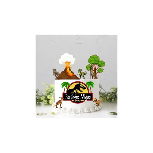 Topo de Bolo Jurassic Park 04