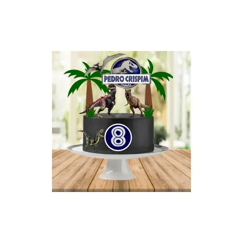 Topo de Bolo Jurassic Park 09