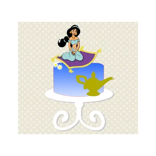 Topo de Bolo Jasmine 13