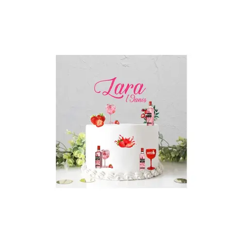 Topo de Bolo Gin Tônica 04 para imprimir