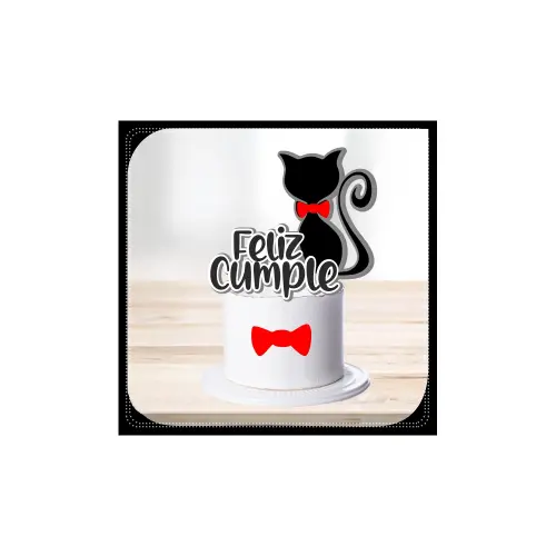 Topo de Bolo Gatinho(a) 33 para imprimir