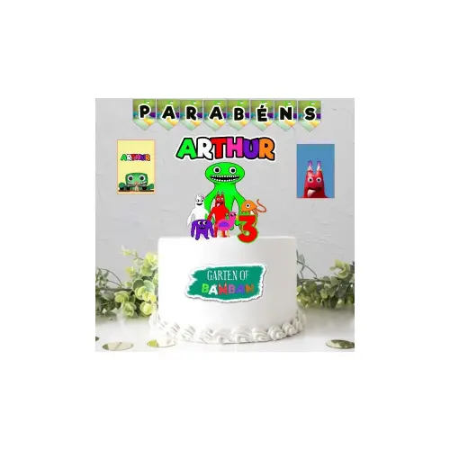 Topo de bolo Garten of Banban 01para imprimir