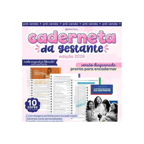 Combo Cadernetas da Gestante 2026