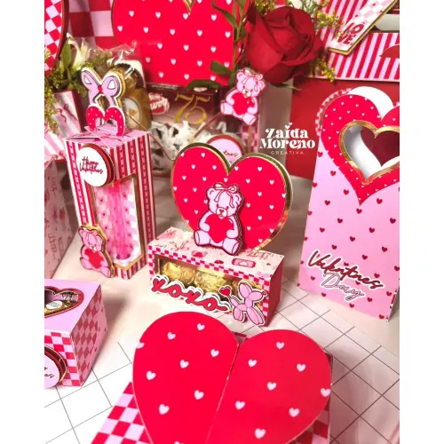 Arquivo de corte Caixa amor xoxo porta ferrero
