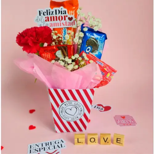 Arquivo de corte Caixinha porta vaso, flores amor