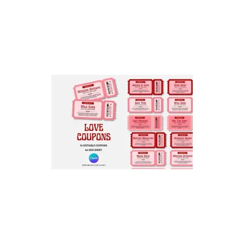 Arquivo de corte Customizable-Love-Coupon