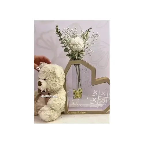 Arquivo de corte FLORERO CORAZON 3D CON 2 OPCIONES DE CORTE