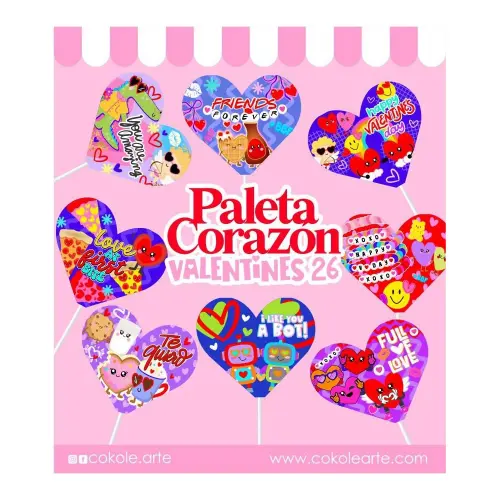 Arquivo de corte Paleta Corazón Valentines´26