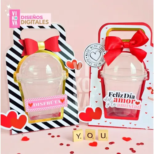 Arquivo de corte Porta copo da felicidade amor love