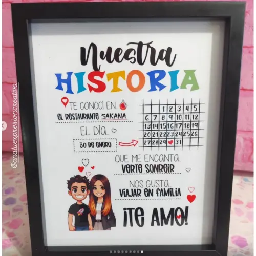 Arquivo de corte Quadro de Aniversário de Namoro