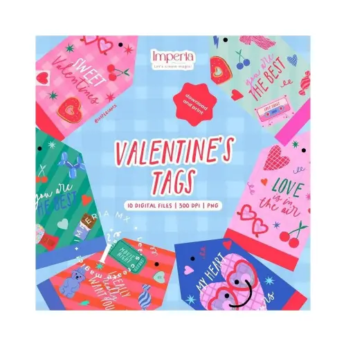 Arquivo de corte Valentines Tag