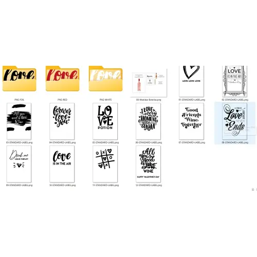 Arquivo de corte Wine Labels