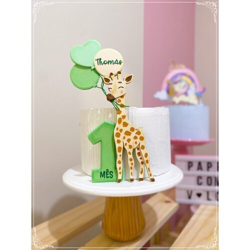 Topo de Bolo Girafinha 21 para imprimir