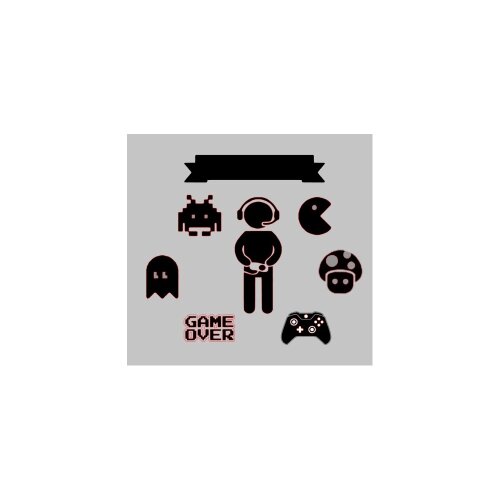 Topo de Bolo Gamer - Vídeo Game 06 Kits Digitais para Imprimir