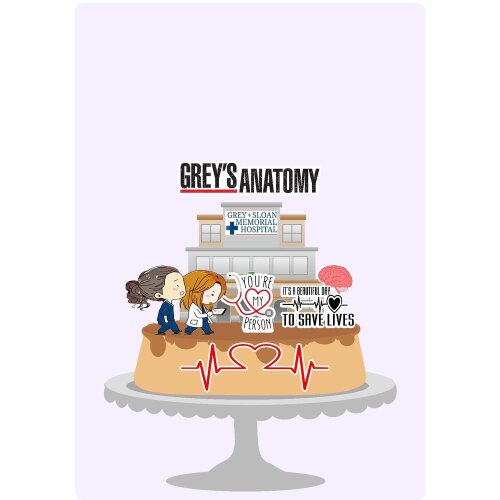 Topo de Bolo Grey´s Anatomy 01 para imprimir