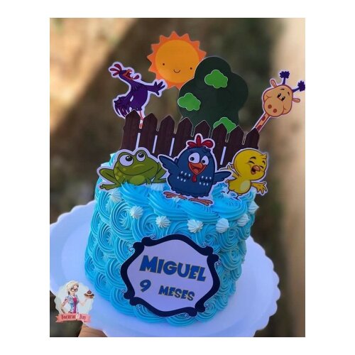 Topo de Bolo Galinha Pintadinha 28